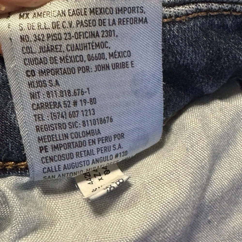 American Eagle 4R Next Level Stretch High‎ Jegging Blue Denim